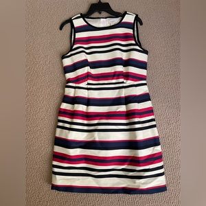 J Crew Factory multi colored stripped dress.